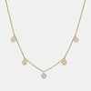 Collier Diamant en forme de Cercle Pendant  