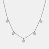 Collier Diamant en forme de Cercle Pendant  
