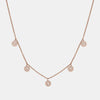 Collier Diamant en forme de Cercle Pendant  