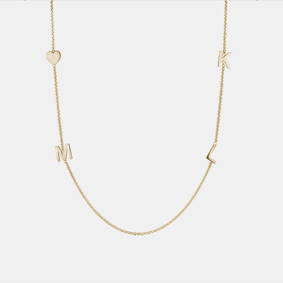 Collier Mini Initiales à 3 Lettres