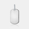 Breloque "DogTag" en Diamant