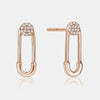 Boucles d'Oreilles Épingle en Diamant