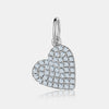 Breloque de Coeur en Diamant