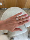 The Oval & Half Moon Trinity Engagement Ring