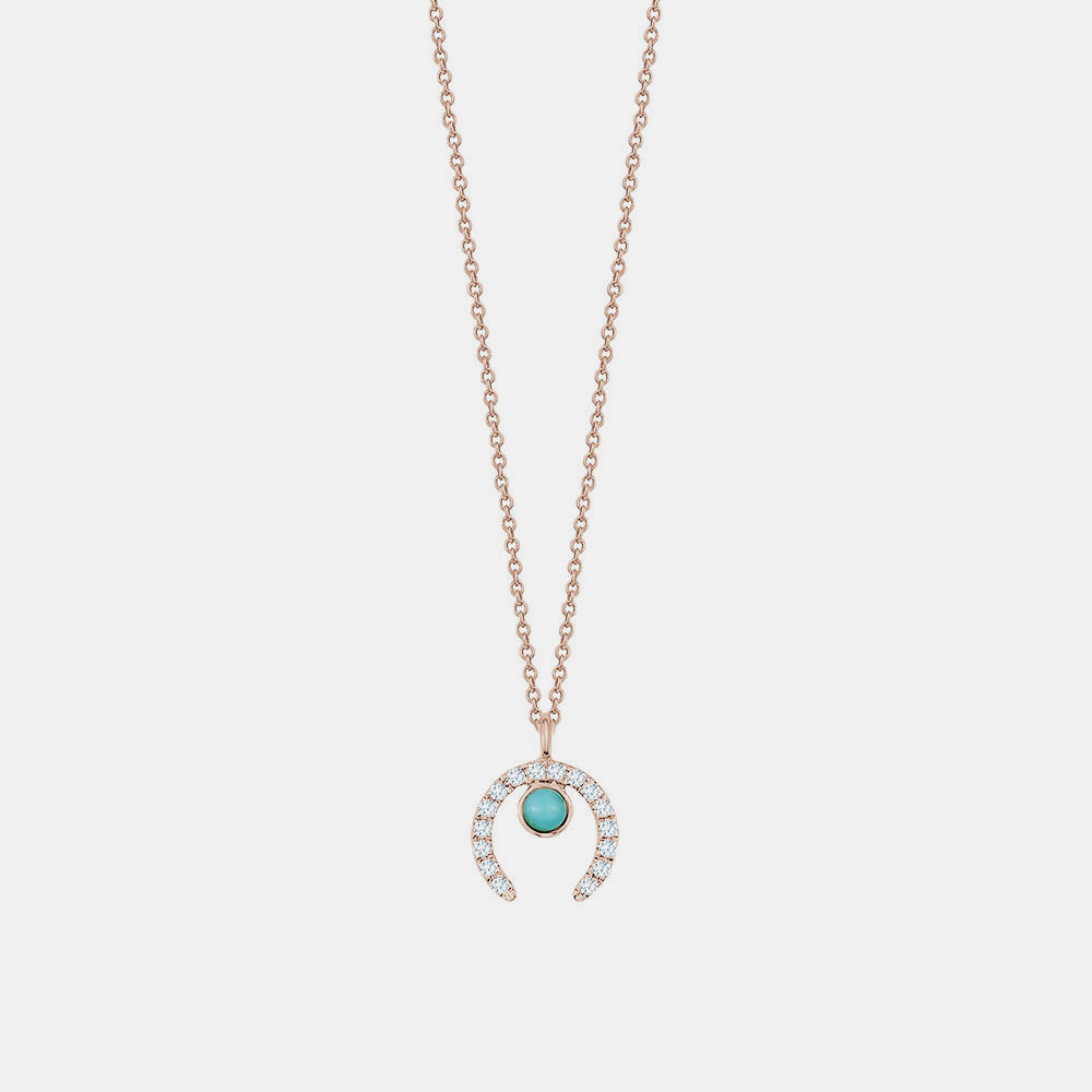 Diamond Horseshoe Necklace