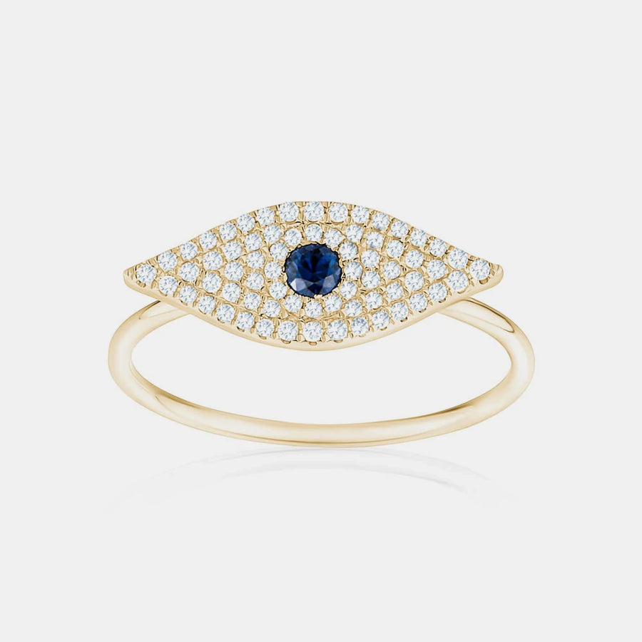 Bague Mauvais Oeuil en Diamants