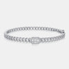 Bracelet en diamant et émeraude