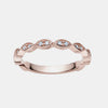 Bande en Forme de Marquise de Diamant