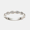 Bande en Forme de Marquise de Diamant