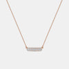 Collier de Barre avec Auréole en Diamant
