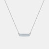 Collier de Barre avec Auréole en Diamant