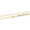 The Blue Topaz Bezel Necklace