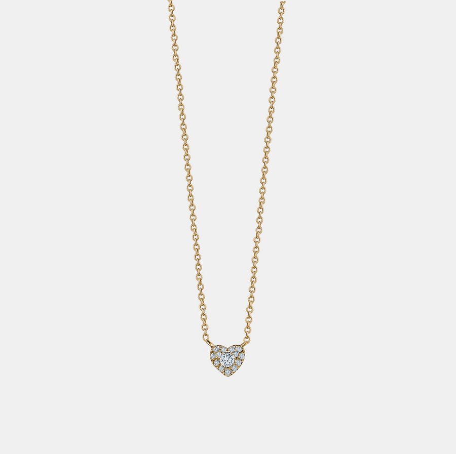 Collier Mini Coeur en Diamant