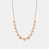 Collier de perles en forme de cœur de diamant