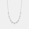 Collier de perles en forme de cœur de diamant