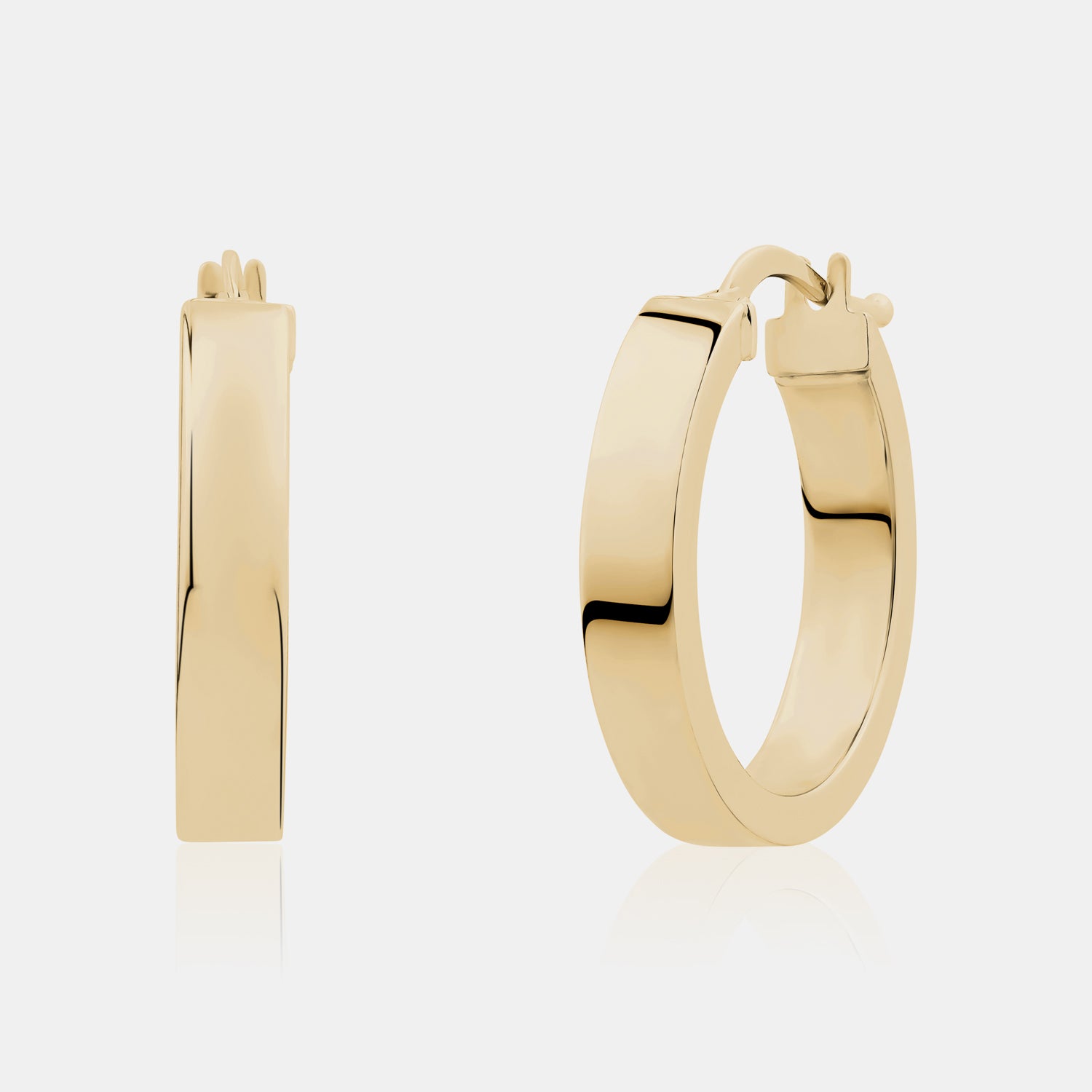 Squared Gold Hoops
