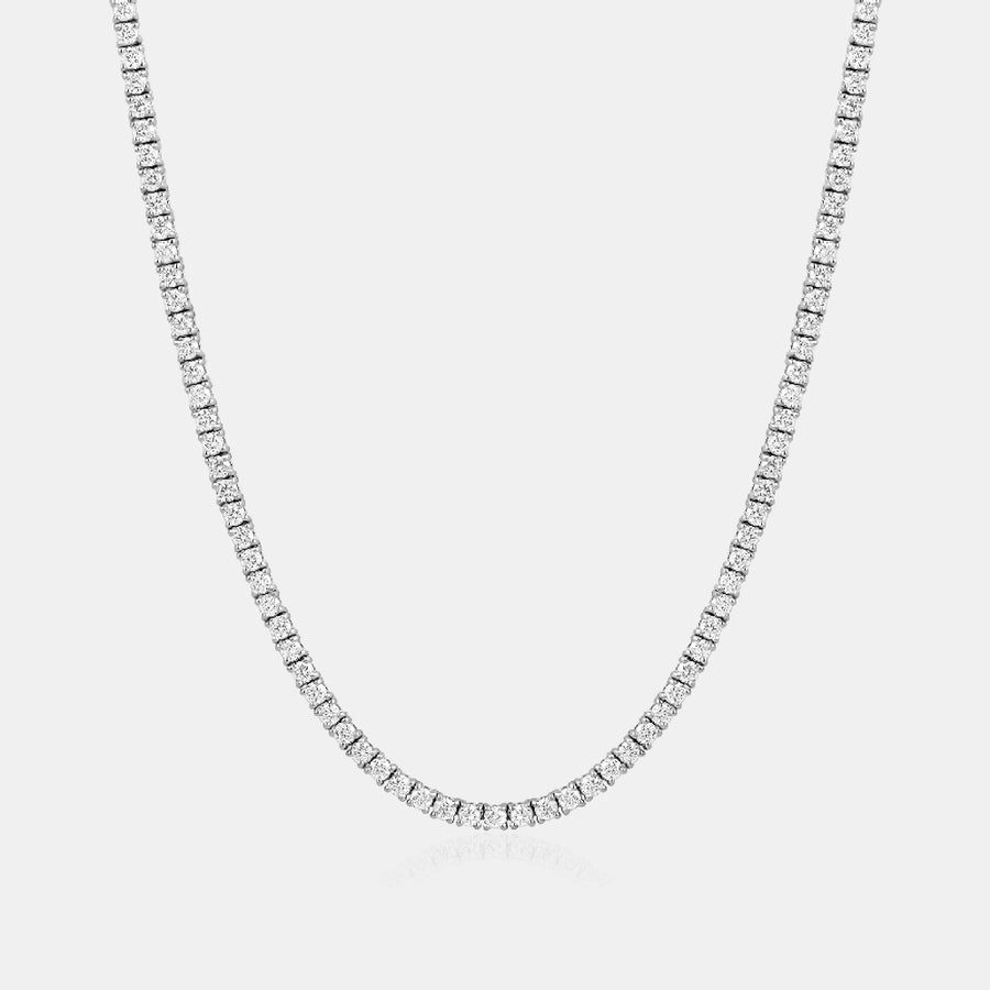 Collier de tennis en diamants de culture