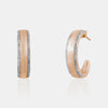 Cerceaux à bordure diamantée