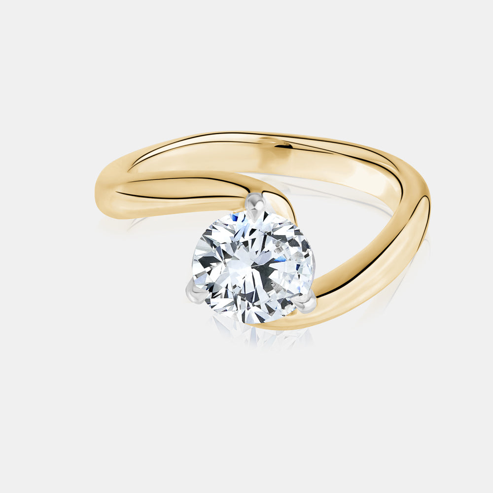 1.00 ct Round Lab Diamond Rapture Ring