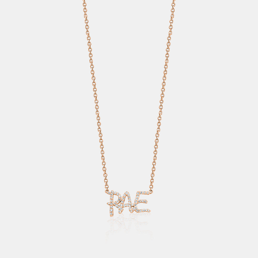 Custom Pavé Name Necklace