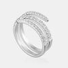 Bague spirale en diamant