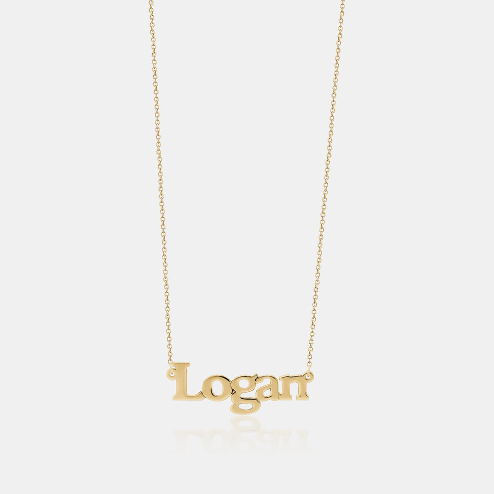 Custom Name Necklace - 10K Yellow Gold