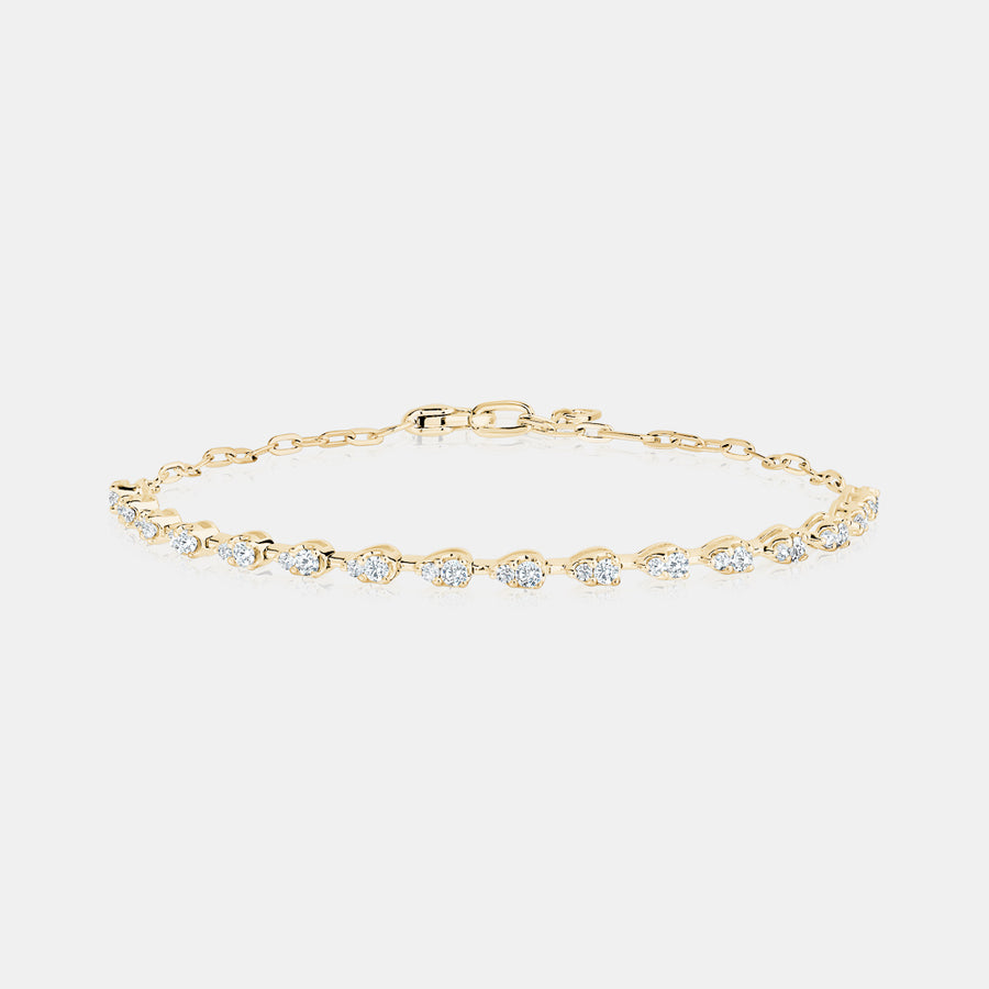 Teardrop Diamond Tennis Bracelet