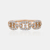 Bague à chaîne en diamant