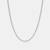 Three Prong Natural Diamond Tennis Necklace