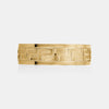 Alliance 10K avec symbole grec plat et bordure à grains multiples