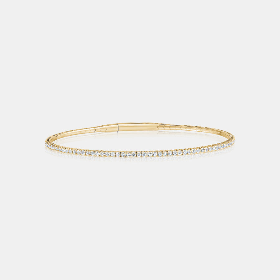 Flexible Pave Tennis Bangle