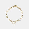 Bracelet en chaîne à maillons ornés de diamants