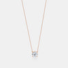 Lab Grown Floating Solitaire Necklace