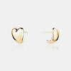 Boucles d'oreilles en forme de cœur bouffant