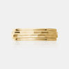 Alliance hexagonale 14K à bordure millegrain