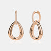 Boucles d'oreilles à maillons en forme de goutte d'eau