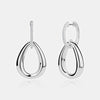 Boucles d'oreilles à maillons en forme de goutte d'eau