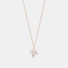 Mother of Pearl Mushroom Necklace