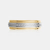 Alliance 14K avec détails en corde
