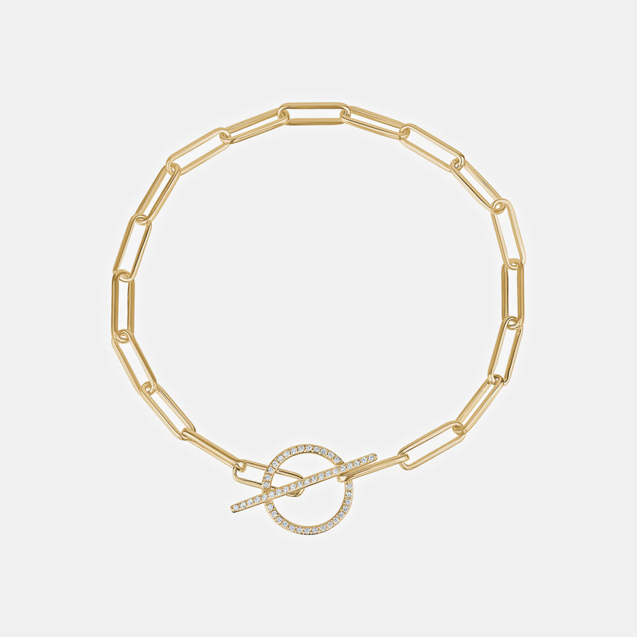 Bracelet à bascule avec diamants