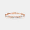 Lab Grown Bezel Emerald Cut Bracelet
