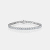 Lab Grown Bezel Emerald Cut Bracelet