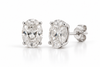 Lab Grown Oval Diamond Studs