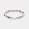 Bague saphir rose et diamant