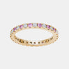Bague saphir rose et diamant