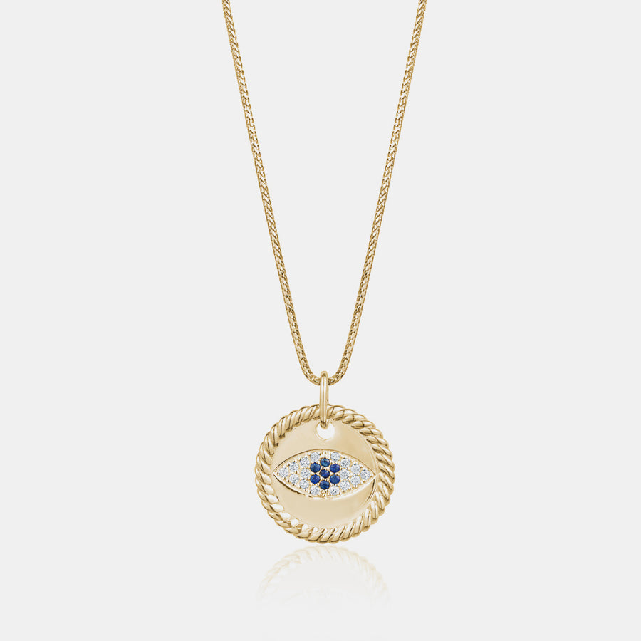 Médaillon de Mauvais Œil en Diamant