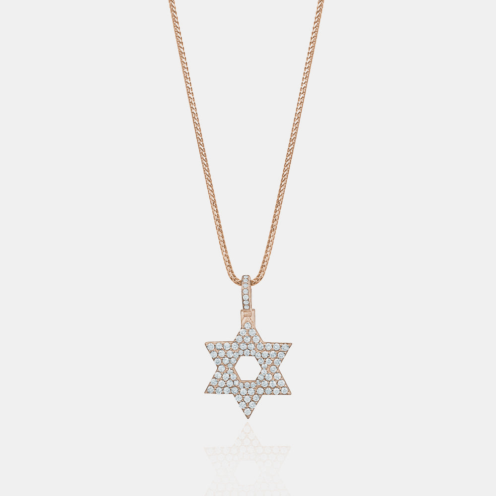 Diamond Star of David Pendant