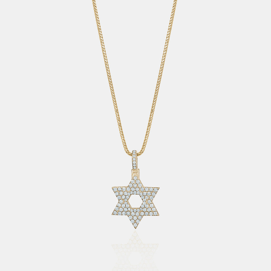 Pendentif étoile de David en diamant