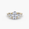 Three-Stone with Pavé Band