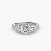 Three-Stone with Pavé Band